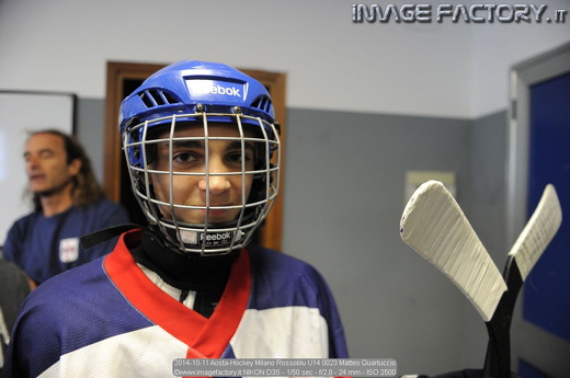 2014-10-11 Aosta-Hockey Milano Rossoblu U14 0023 Matteo Quartuccio